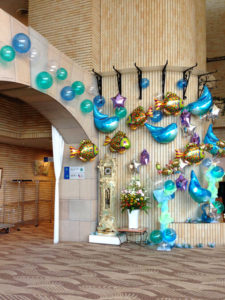 ホテル夏休みイベントバルーン装飾