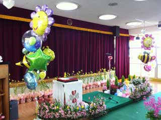 卒園式バルーン